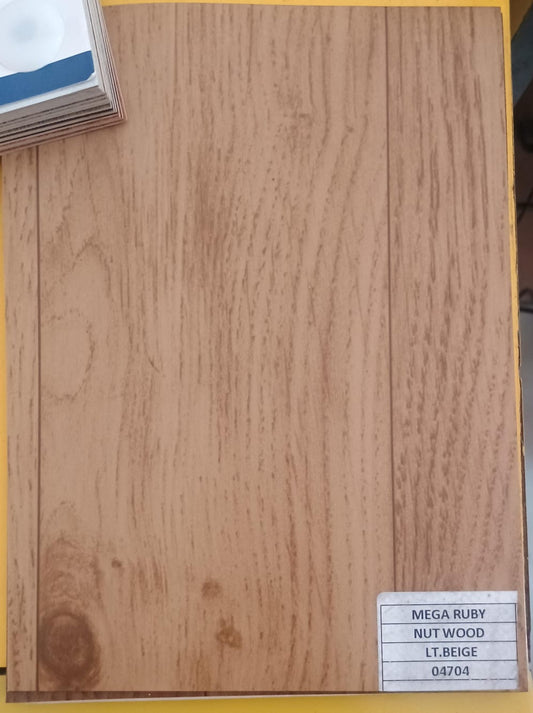 Mega Ruby Nut Wood Beige Pvc Flooring