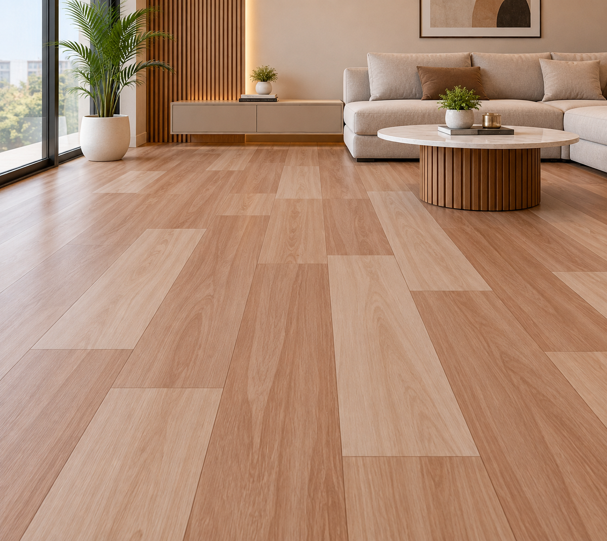 Mega Pearl Polo Wood Beige Pvc Flooring