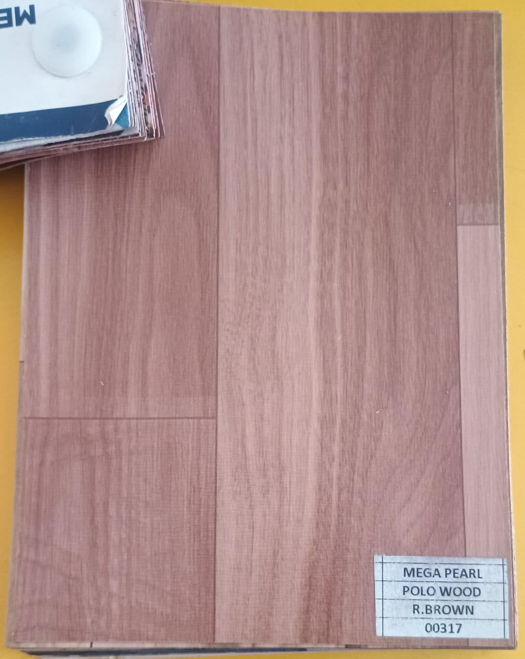 Mega Pearl Polo Wood R. Brown Pvc Flooring