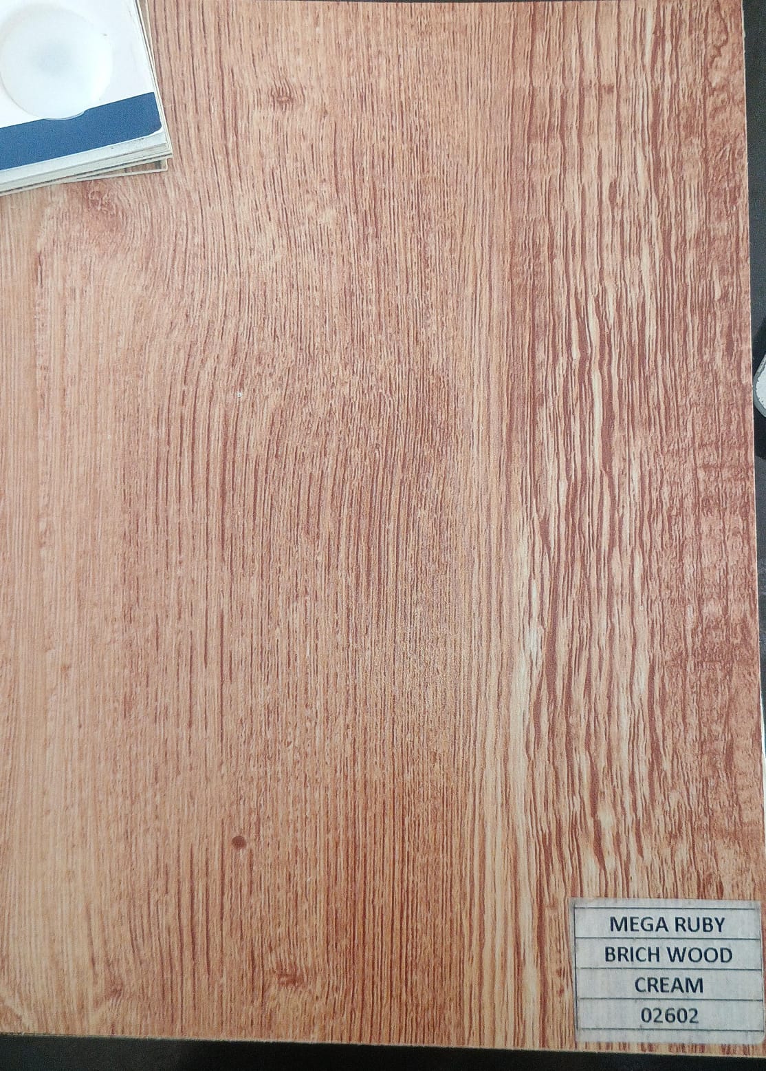 Mega Ruby Brich Wood Cream Pvc Flooring