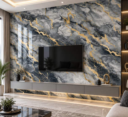 Grey Diamond Pvc Self adhesive Wallpaper